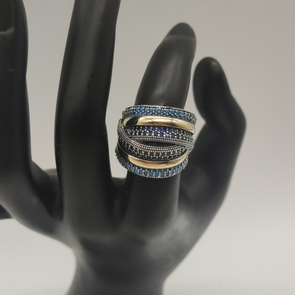 Colombian Silver 925 and 14k Gold with CZ💎💍 - Picture 9 of 9